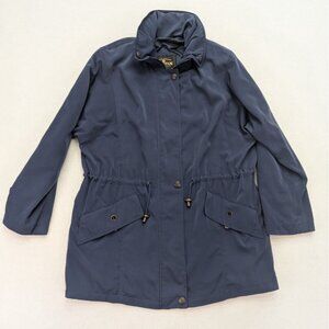Braetan Women's Blue Jacket Coat Size M Fold Out Hood